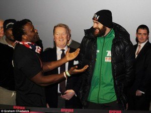 Fury v Chisora Weigh in