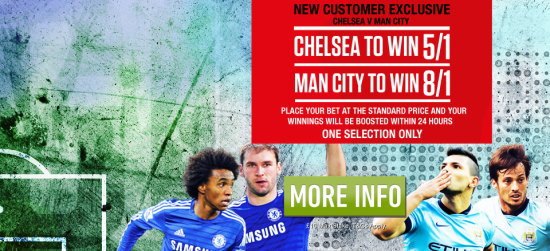 Ladbrokes Enhanced Odds Offer for Chelsea vs Man City