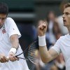 Andy Murray and Novak Djokovic at Wimbledon