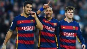 Messi Neymar and Suarez for Barcelona