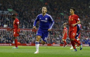 Eden Hazard has scored before at Anfield. Will he strike again on Tuesday night?