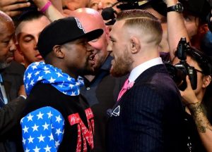 Mayweather vs McGregor Face Off