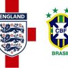 England vs Brazil Flags