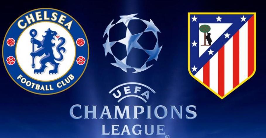 Chelsea vs Atletico Madrid Champions League Logos