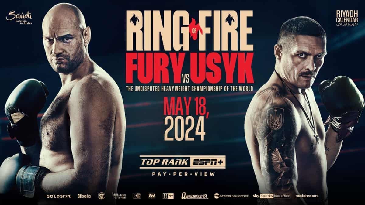 Tyson Fury vs Oleksandr Usyk Fight Poster