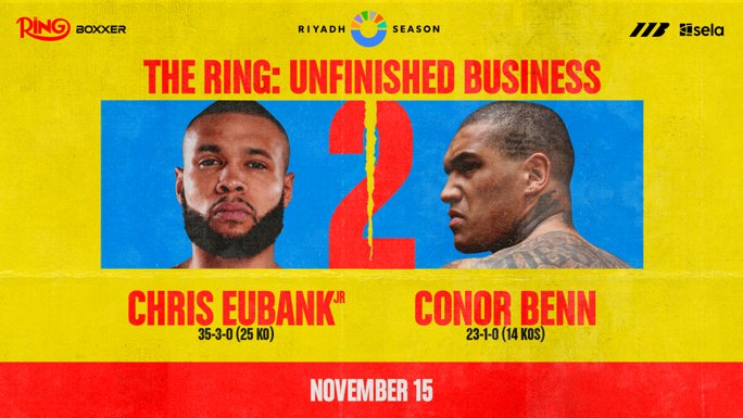Eubank Junior vs Conor Benn 2 rematch poster
